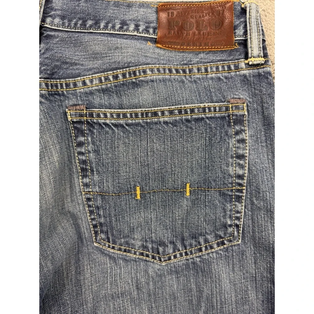 Polo Ralph Lauren‎ 867 Jeans Men's 34x32 Distressed Classic Straight Denim